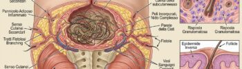 anatomia cisti pilonidale