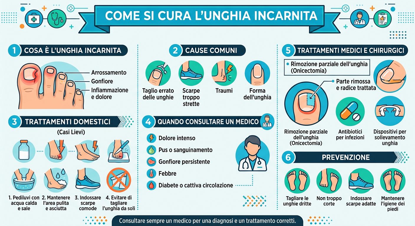 come curare unghia incarnita