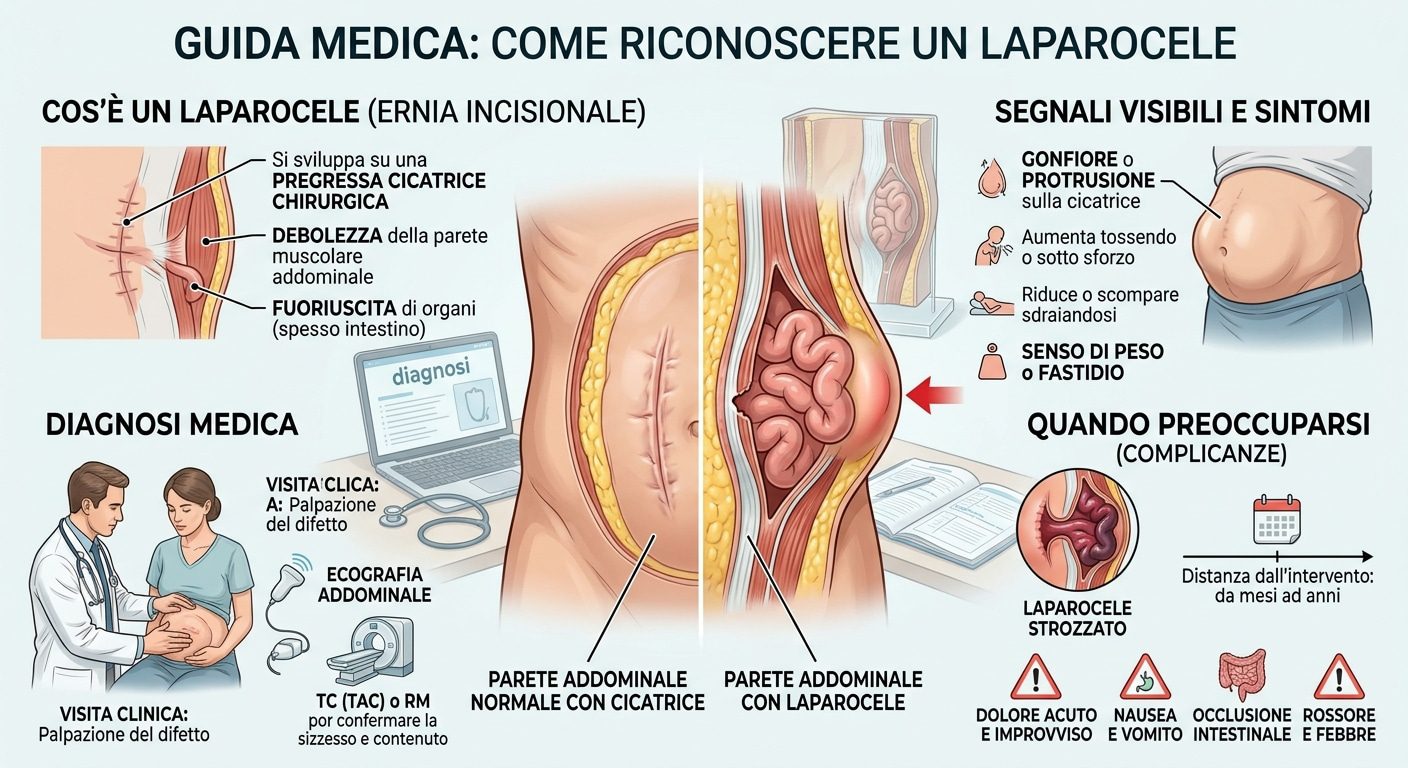 come riconoscere laparocele