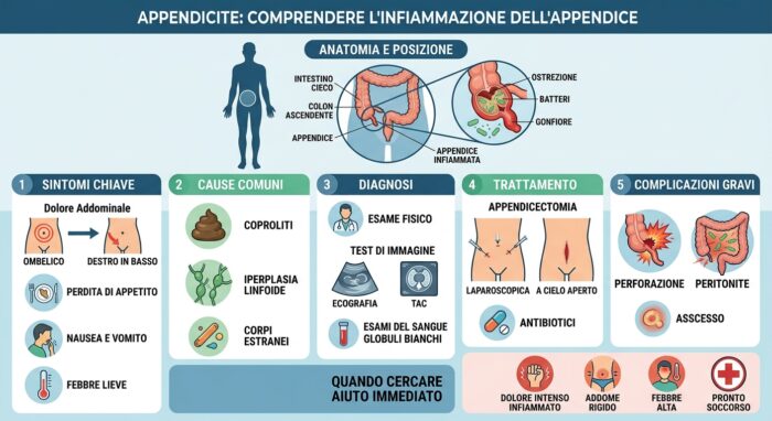 comprendere infiammazione appendice