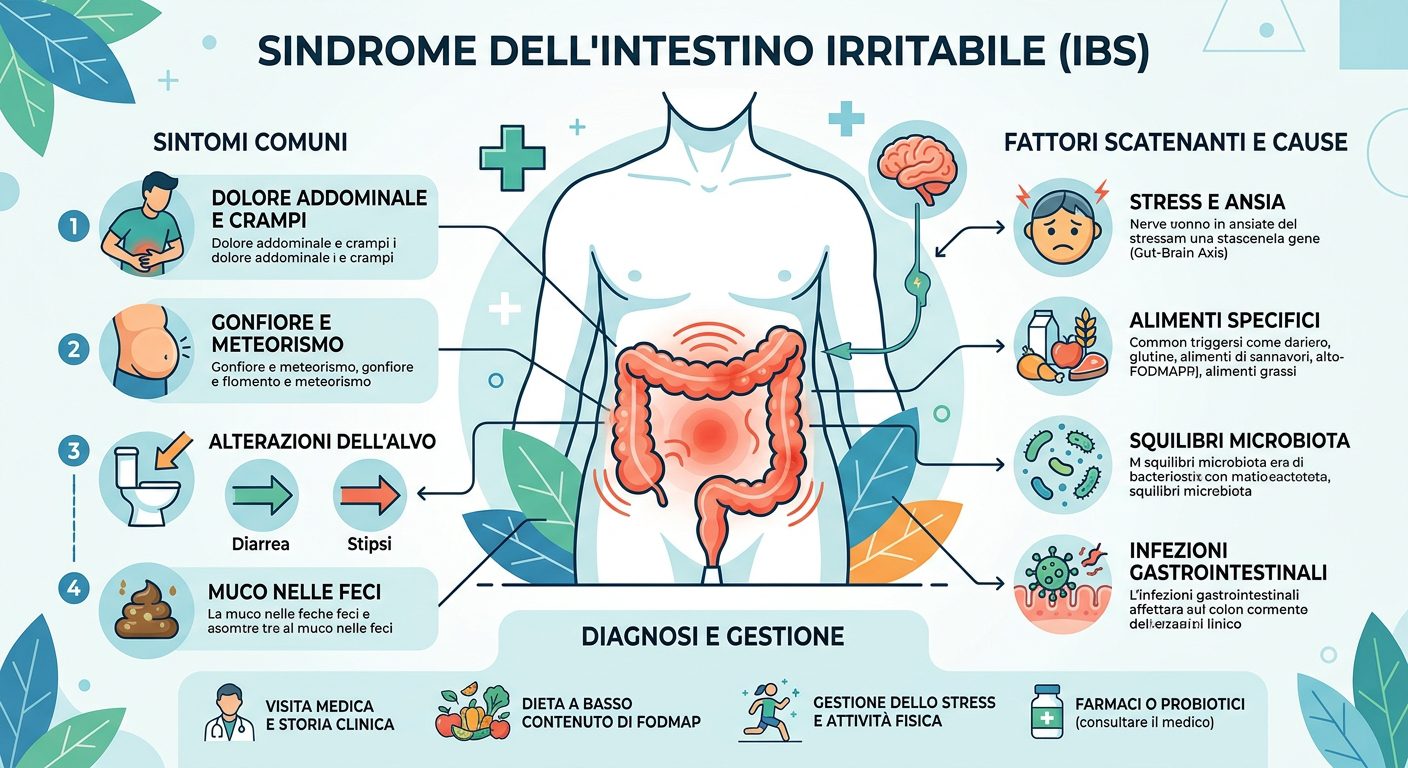 infografica generale colon irritabile IBS