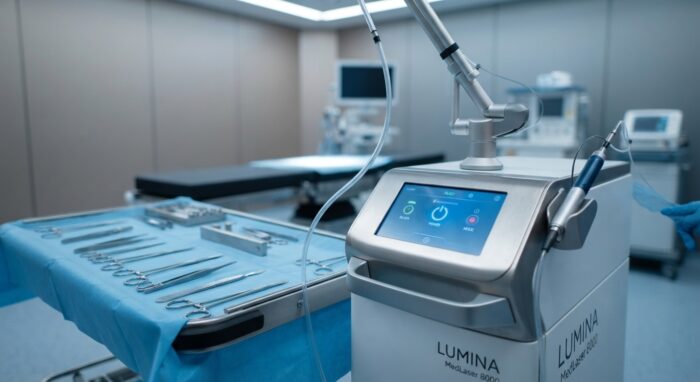 Strumenti per la chirurgia proctologica laser.