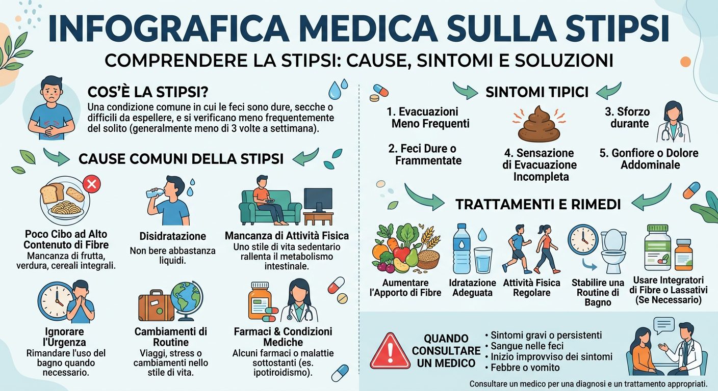 guida per risolvere la stitichezza