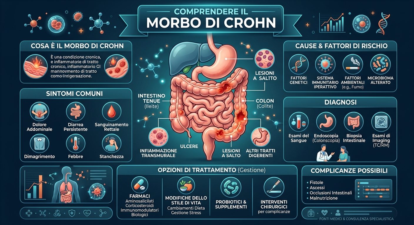 infografica Morbo di Crohn