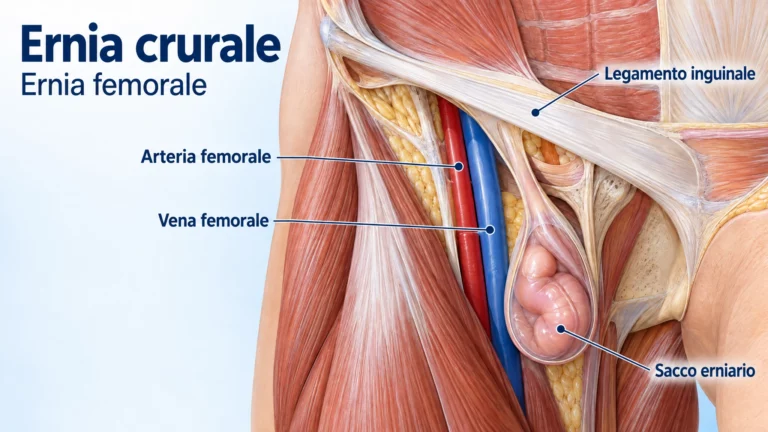 immagine anatomica dell'ernia crurale