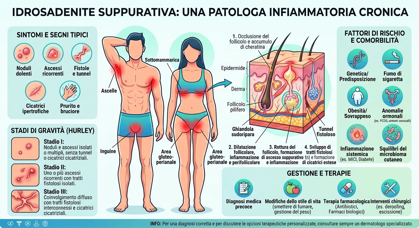 infografica medica idrosadenite suppurativa