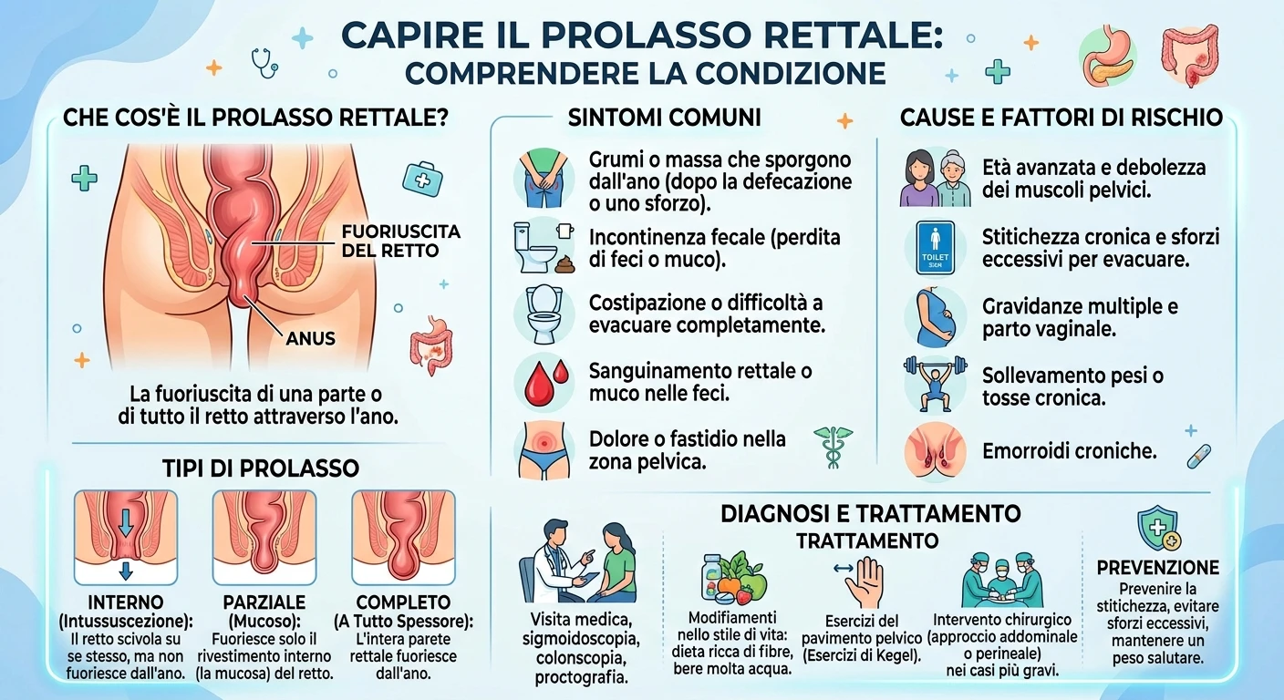 infografica medica prolasso rettale