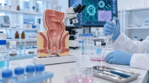 proctologia rigenerativa in un laboratorio medico